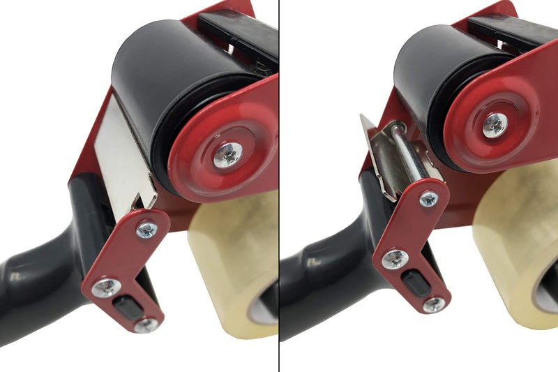Clipco Premium Tape Dispenser Gun with Retractable Safety Blade and Tape Included (Pack of 3) (Red-Black) - Image 3